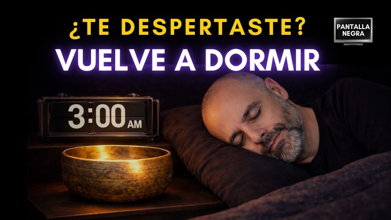 Vence el insomnio y vuelve a Dormir con Cuencos Tibetanos Reales | Pantalla Negra