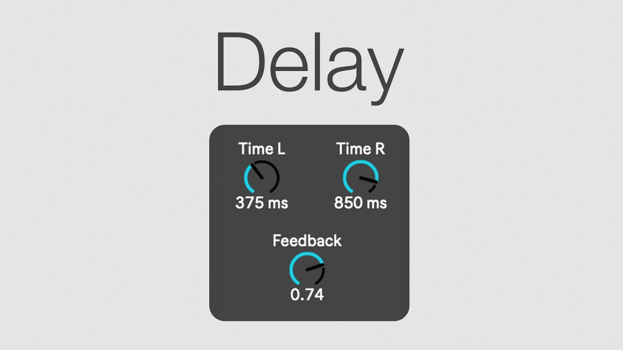 Max4Live - Delay & Ping Pong Delay (lesson 6)