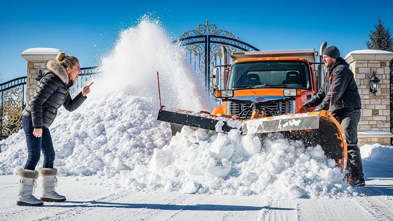 HOA Demanded I Plow Their Streets For Free, So I Piled Snow Ten Feet High At Their Gate
