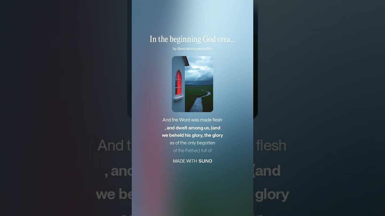 In the beginning God created the heaven