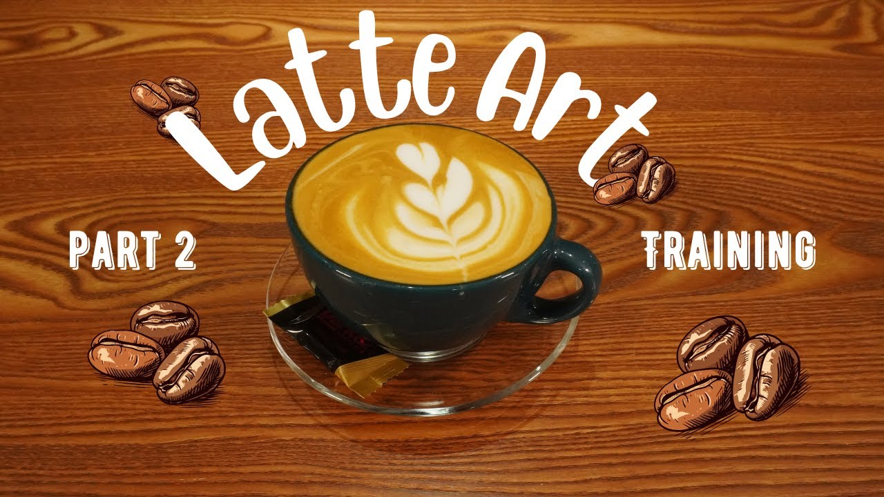 اموزش لاته (قسمت دوم) - (part 2)  Latte coffee training