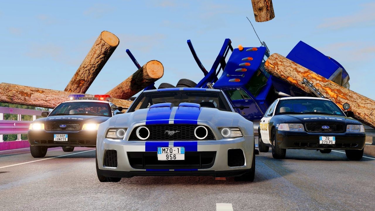 Epic Police Chases & Crashes #5 | BeamNG Drive - SmashLab
