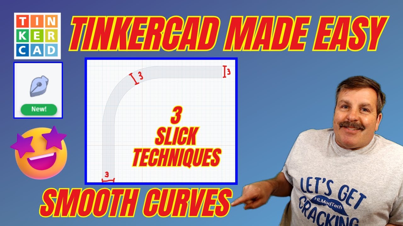 Tinkercad Made Easy! Smooth Curves Sketch Tool Tips & More 💯🔥