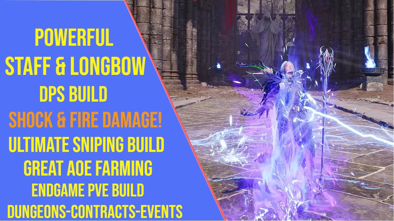 Powerful Staff and Longbow DPS Build for Throne and Liberty