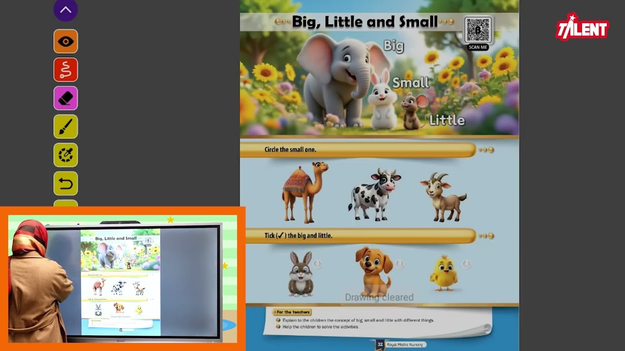 Royal Maths Nursery|Lec 22|Big|Little|Small