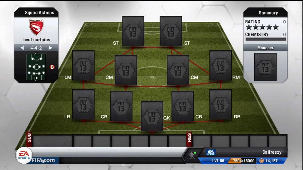 FIFA 13 - Ultimate Team - Squad Builder - My Main Team (Expensive)