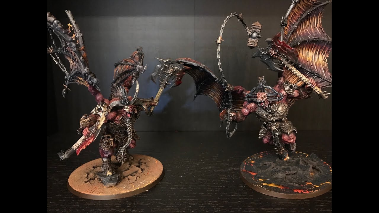 How to paint a Bloodthirster including Skarbrand