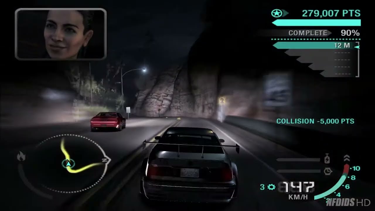 Need for Speed Carbon BMW M3 GTR vs Angie's Dodge Challenger Canyon Duel