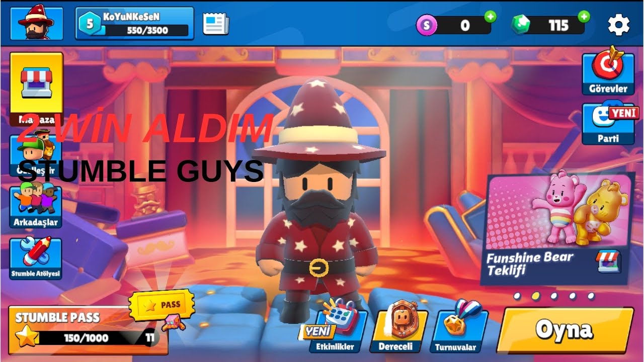 2 KERE WİN ALDIM (STUMBLE GUYS)