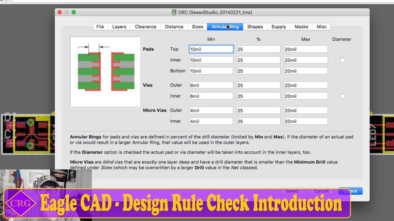 Eagle CAD - Design Rule Check