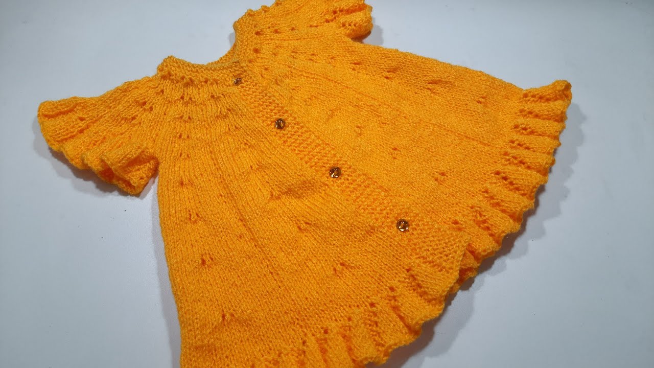 Baby Frock / Baby Jhabla Knitting Design For 6 to 12 months baby | Mamta Stitching tutorial # - 464