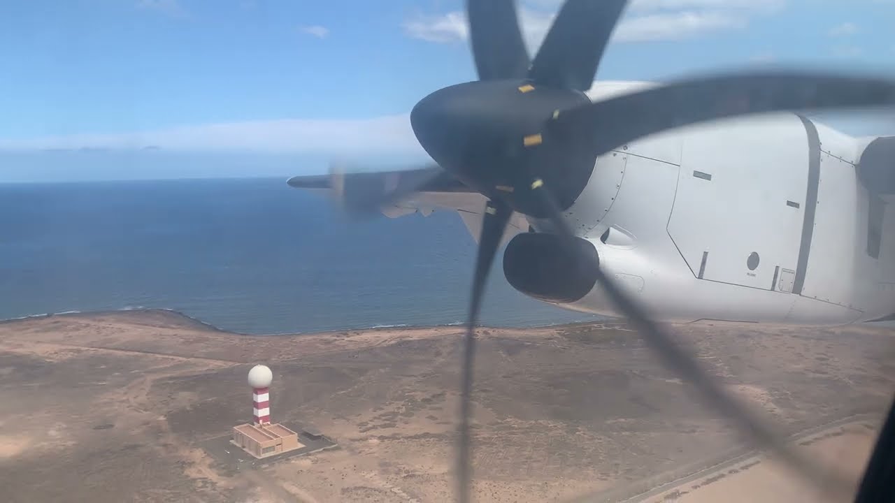 ATR Power! Canaryfly ATR-72 Taxi and Takeoff from Fuerteventura
