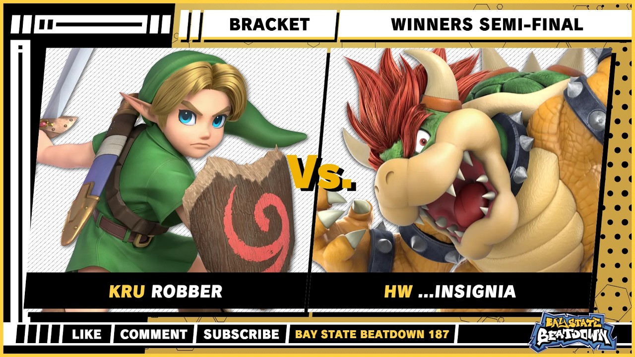 Bay State Beatdown 187 - Winners Semis - Robber (Young Link) VS ...Insignia (Bowser) - SSBU Singles