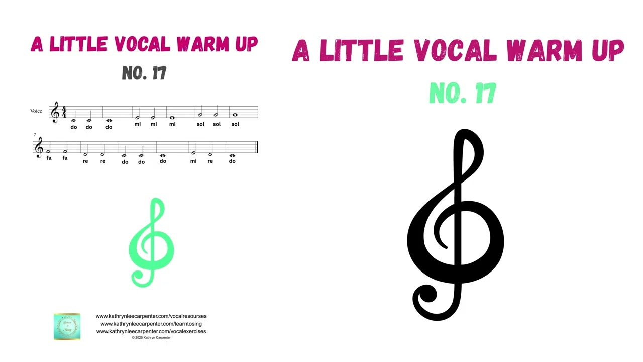 Solfege Exercise: A Little Vocal Warm Up No. 17