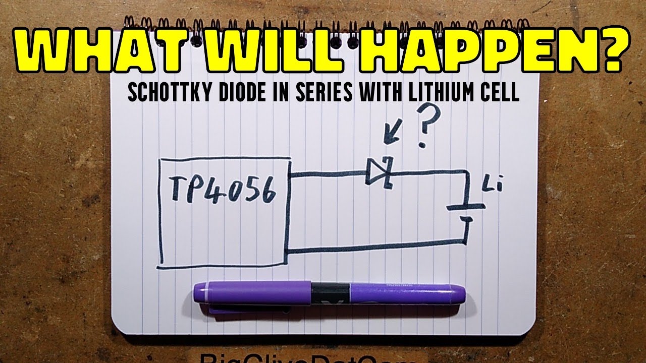 Schottky diode between charger and lithium cell?