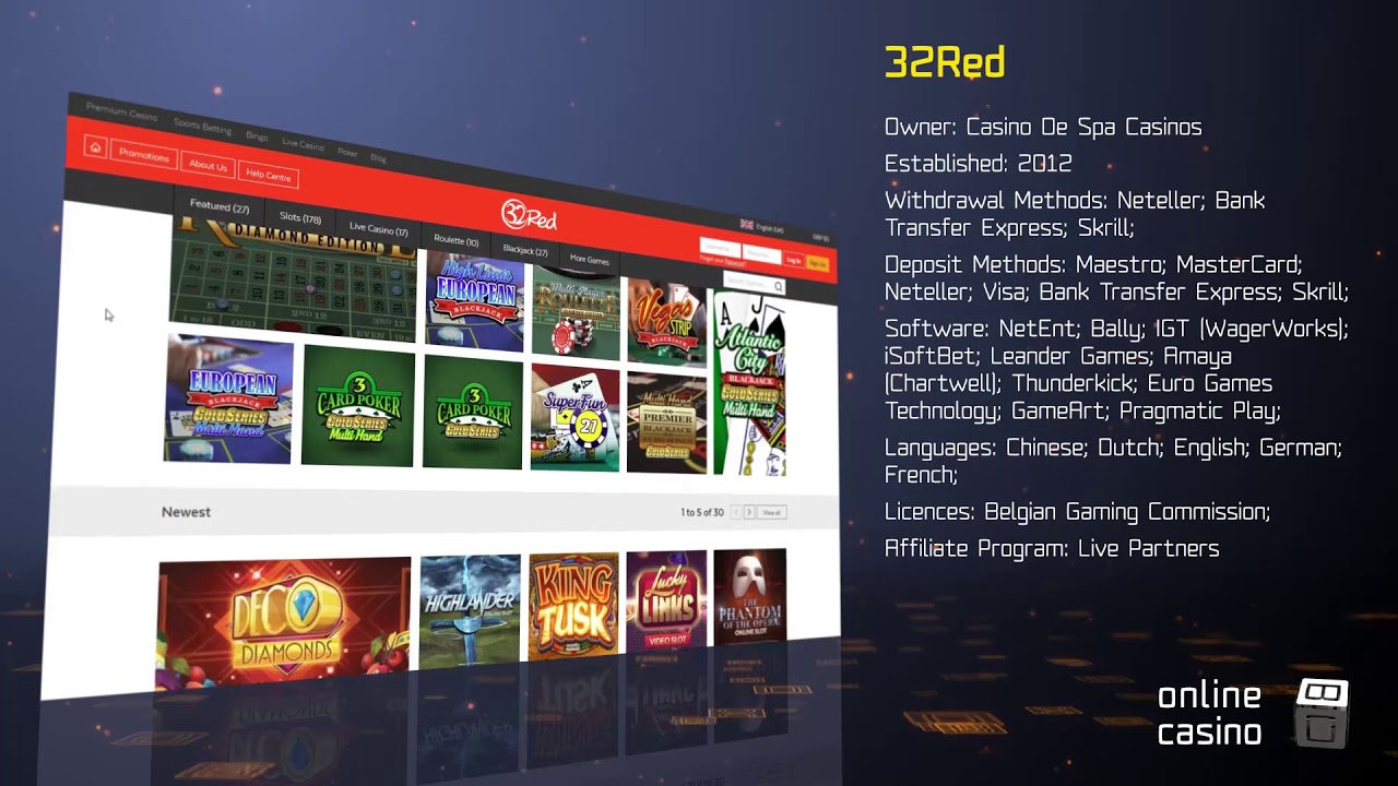 All the tricks of playing in 32Red in the review by OnlineCasinoBOX.net