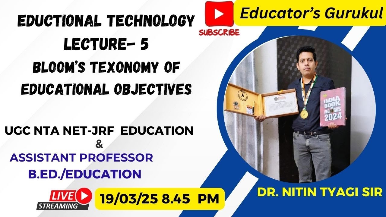 UGC NTA NET EDUCATION & UPHESC ASSISTANT PROFESSOR B.E.D/EDUCATION BY DR. NITIN TYAGI