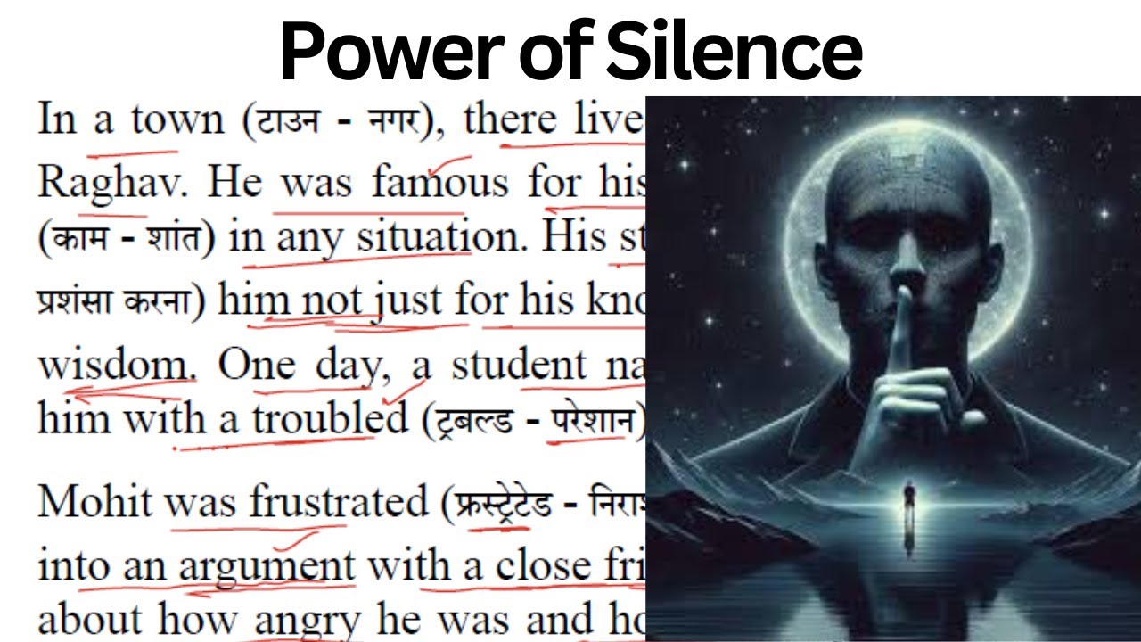 Power of Silence | Story | Passage Reading | Spoken English | Moral Story | Paragraph Reading