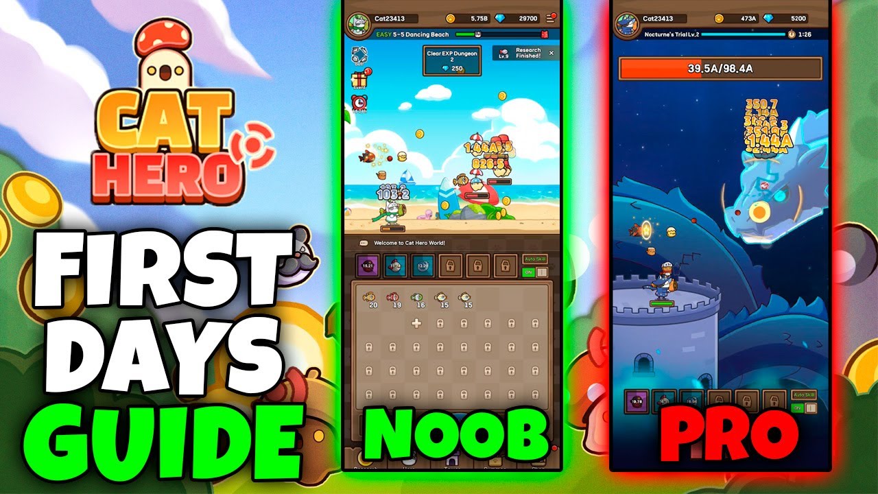 F2P BEGINNERS GUIDE // CAT HERO : IDLE RPG