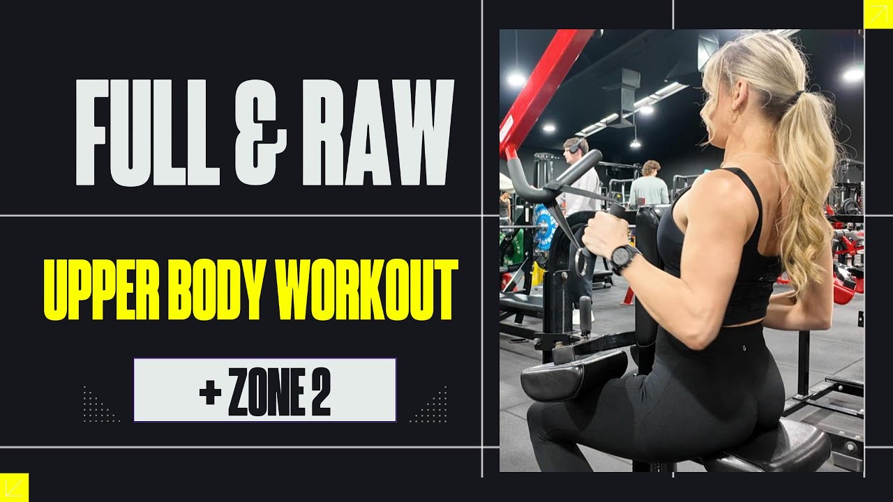 Raw & Real Upper Body Workout + Zone 2 Cardio Session 💪🏽🔥