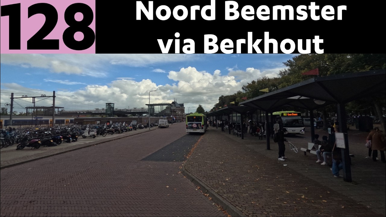 4K Bus Driver POV | Lijn 128 Hoorn Station - Noord Beemster Oosthuizerweg v.v.