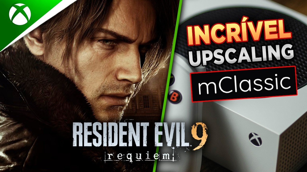 Xbox Series S Upscaling 1440p Resident Evil Requiem com mClassic Upscaler