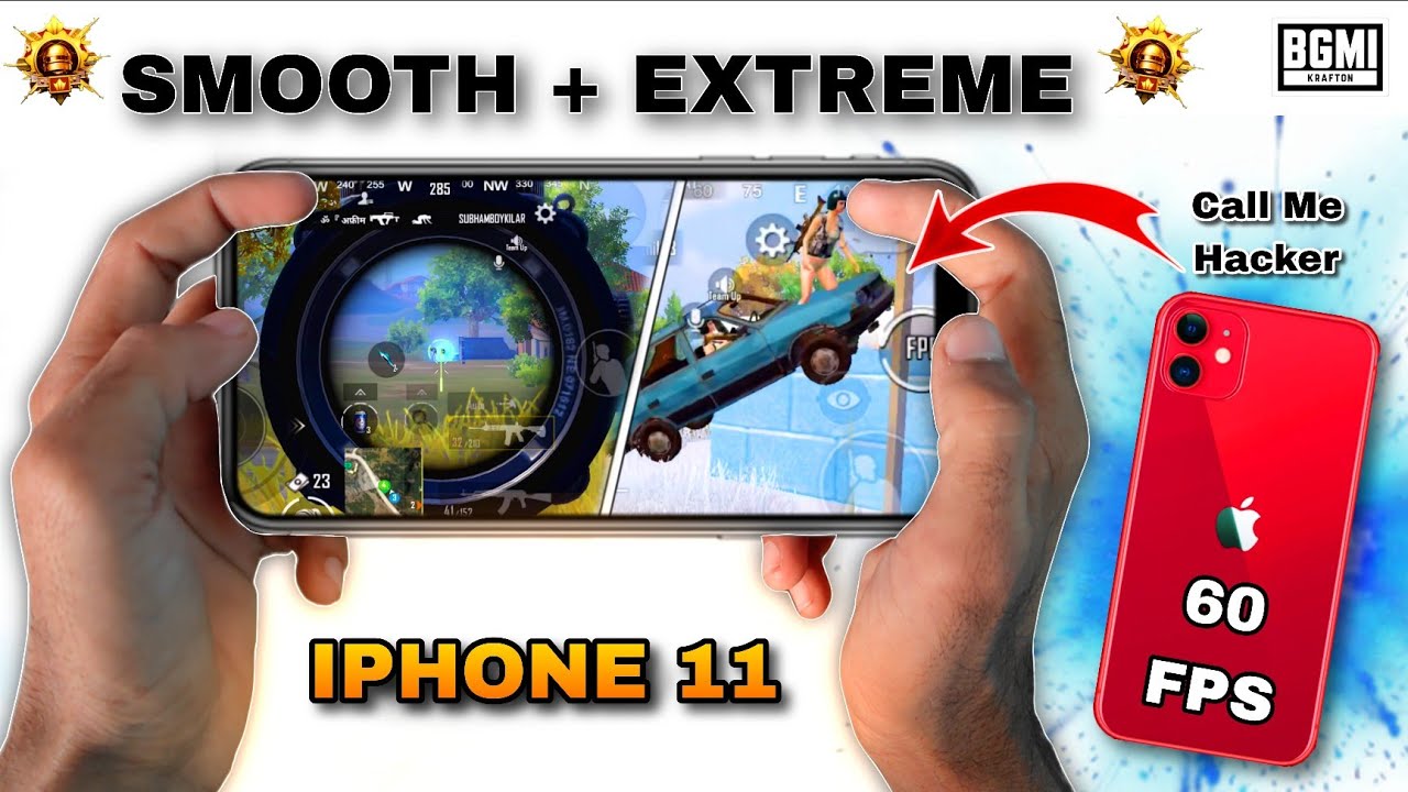 iPhone 11 60 FPS Smooth + Extreme 2026 🤯 Solo vs Squad BGMI Clutch Handcam 