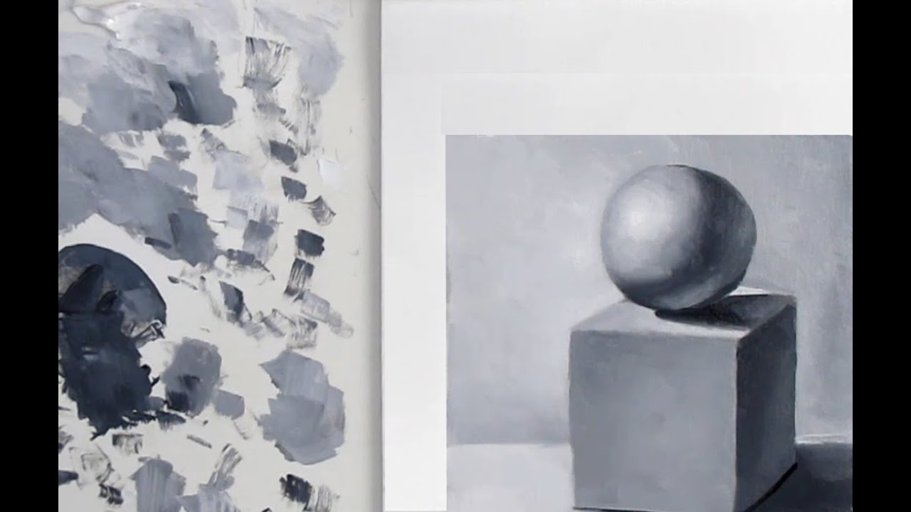 Basic Oil Painting, The Sphere in Black and White Part 1