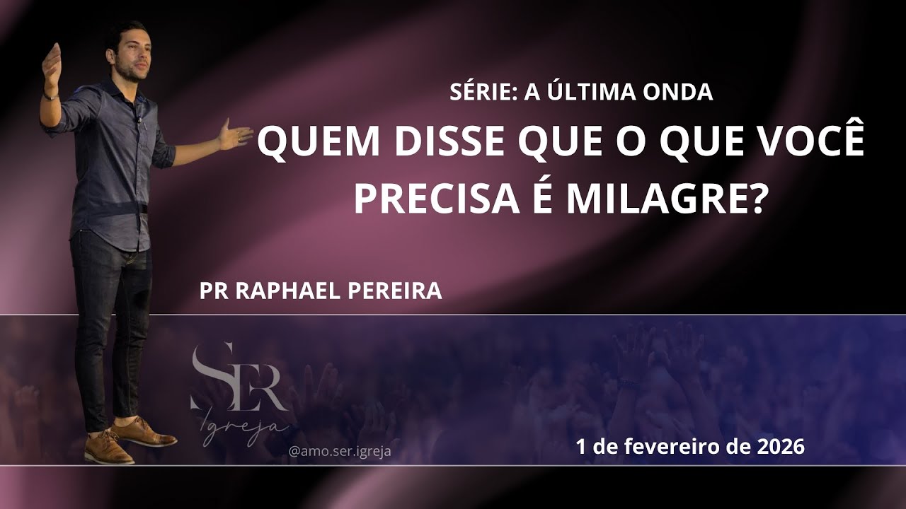 QUEM DISSE QUE O QUE VOCÊ PRECISA É MILAGRE?
