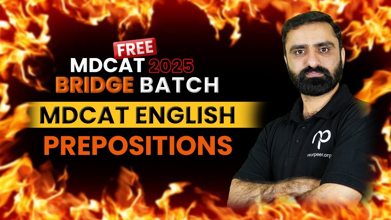 FREE MDCAT/FSc/ICS/ICOM/FA English Class | Prepositions | English with Sir Tanveer