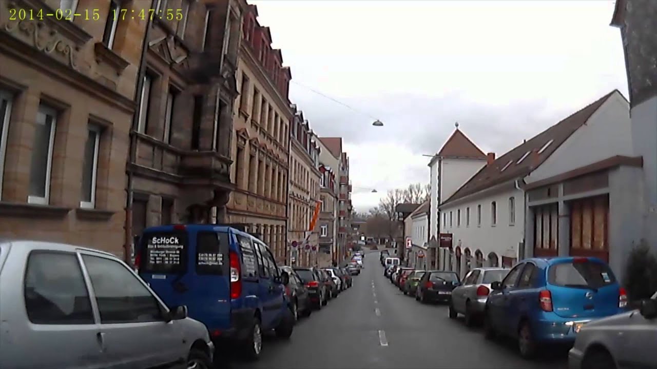 D: Fürth. Fahrt durch die Innenstadt 2. Februar 2014