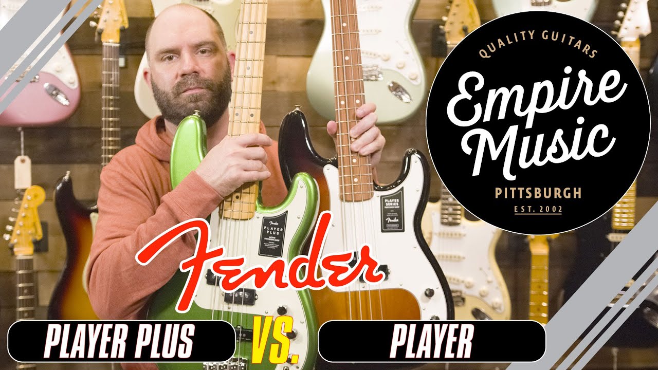 Fender Player Plus Vs. Player  - Precision Bass Comparison - EMPIRE MUSIC
