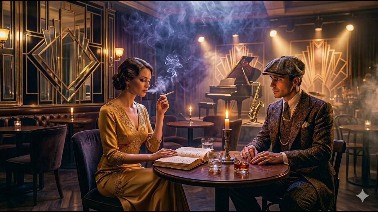 Stress relieving jazz music 1940s Vintage jazz music | Golden Chill Jazz music Night
