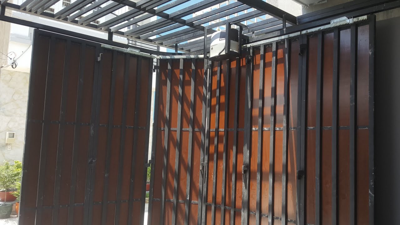 Cổng lùa cong tự động