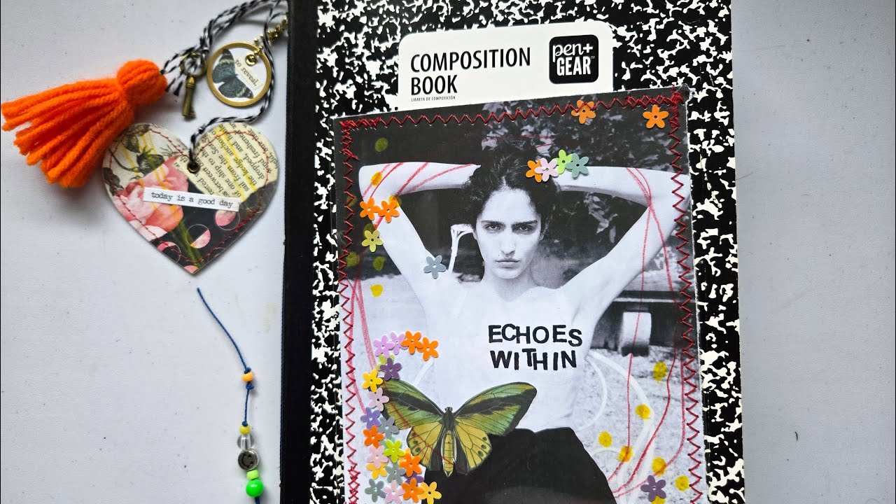 Completed #gentlejournaling art journal flipthrough