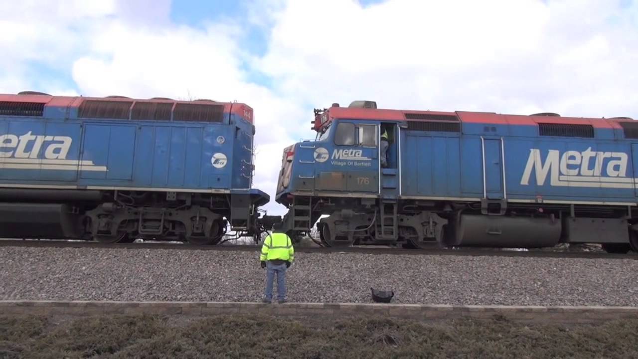 Metra Train Fire Aftermath with 