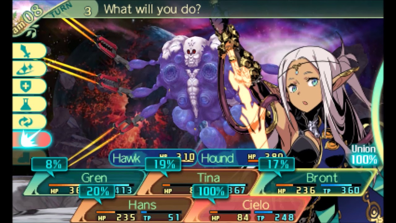 Etrian Odyssey 5 Sylphscreen Tanking vs Star Devourer (Advanced)