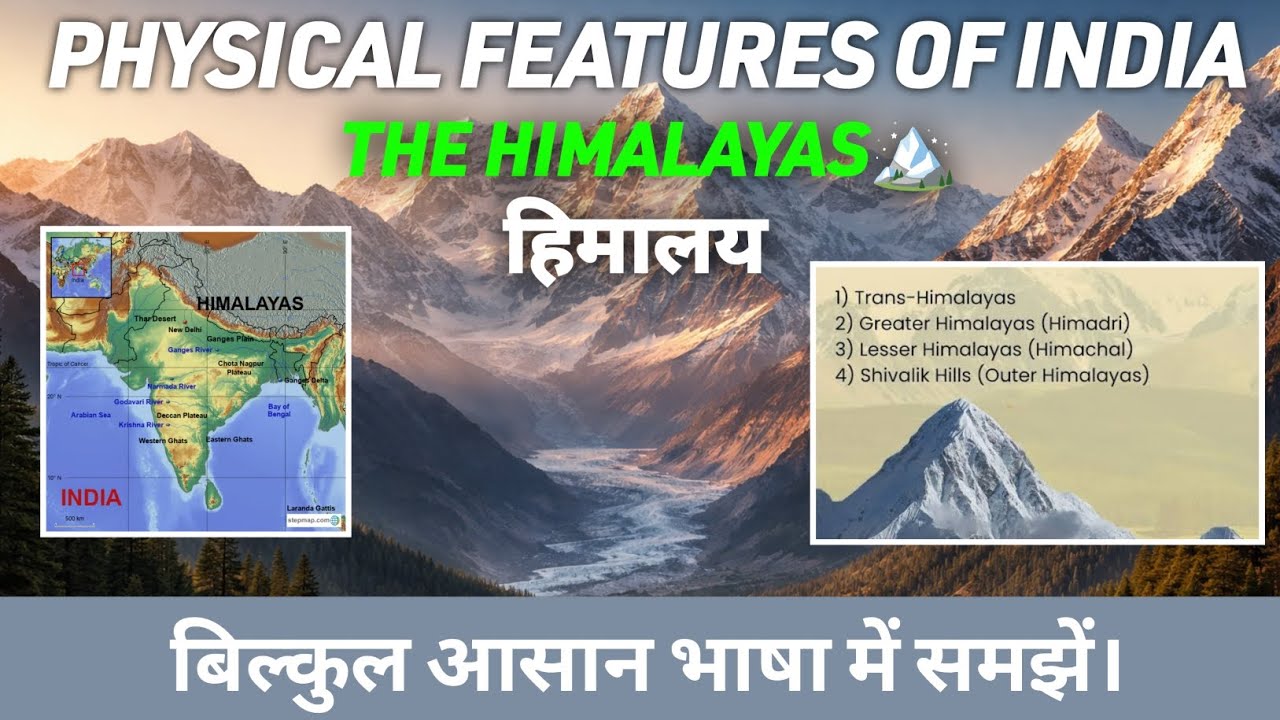 THE HIMALAYA- The Physical Features of India| हिमालय पर्वत श्रेणी| Geography| Abhishek Sir 