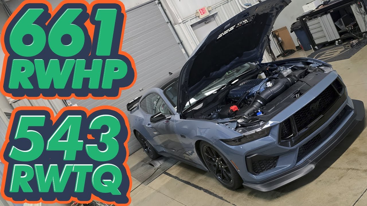 2024 Mustang GT (STAGE 1 WHIPPLE SUPERCHARGER DYNO) Automatic on 93 at Brenspeed