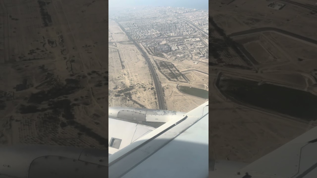 Full flight take off and landing airbus A320 from Damascus airport to Kuwait airport #travel #a320 