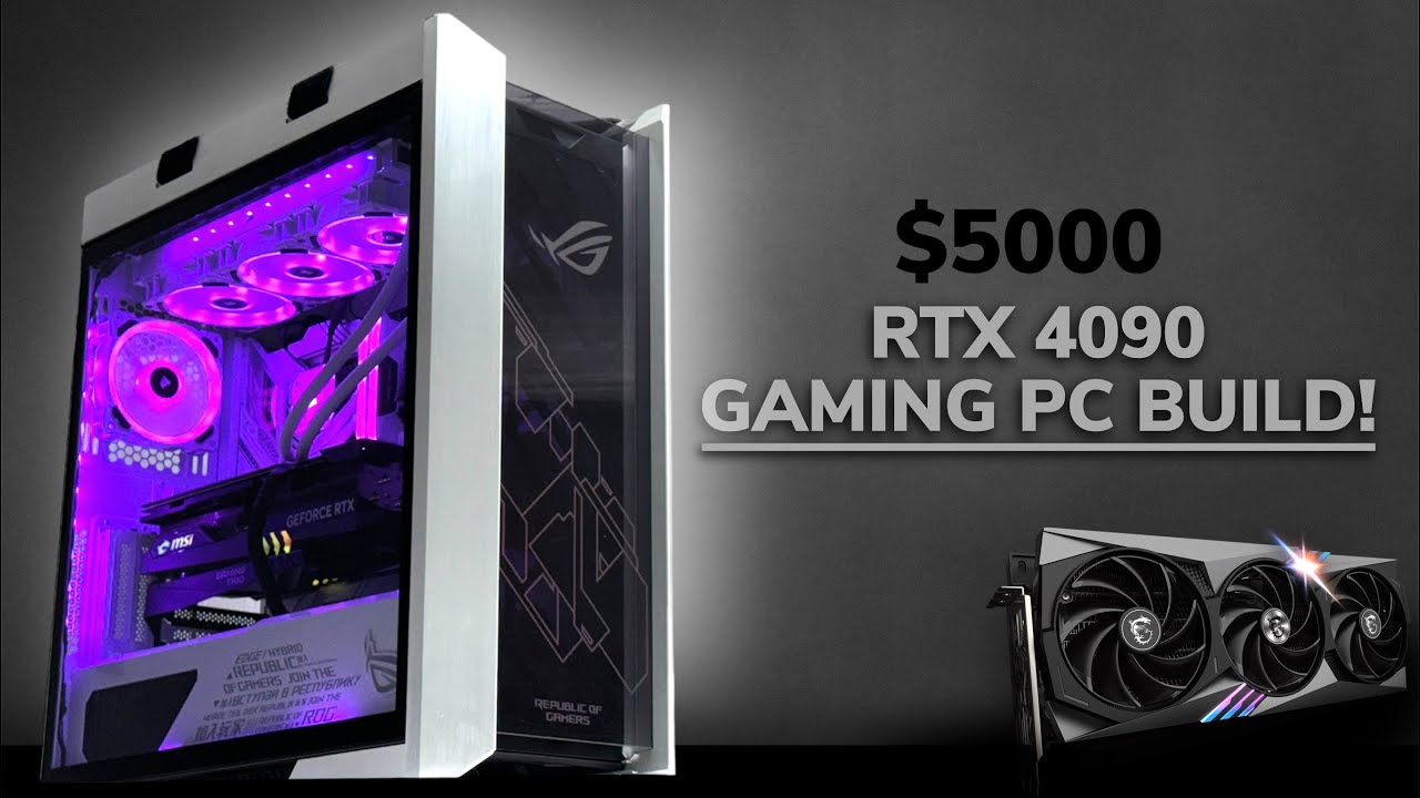 Building a $5000 Gaming PC white for 2024 (RTX 4090) | Unboxing - ASMR