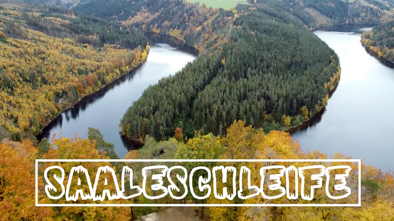 FLUG über die SAALESCHLEIFE ► Naturpark Thüringen [4k]