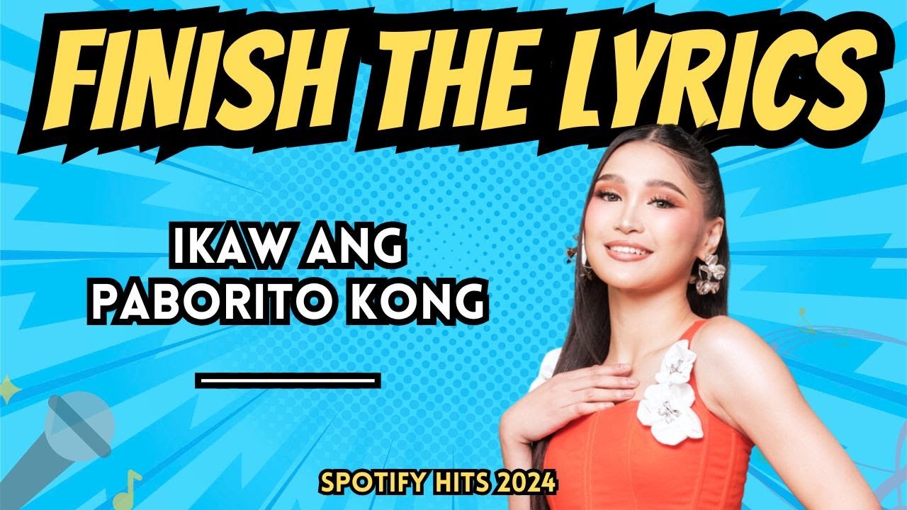 FINISH THE LYRICS |  SPOTIFY TOP HITS (NOVEMBER 2024 PH)