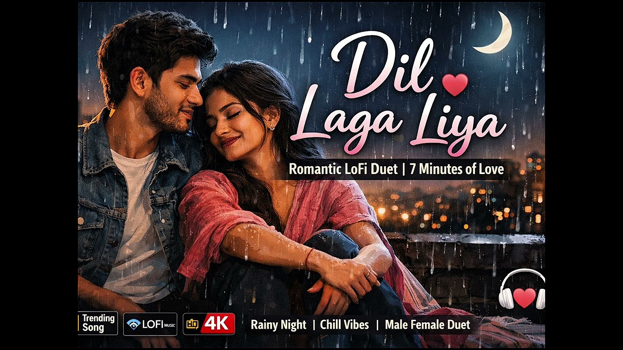 Dil Laga Liya ❤️ Romantic LoFi Duet | Love Song | Male Female Chill LoFi | Rainy Night Vibes