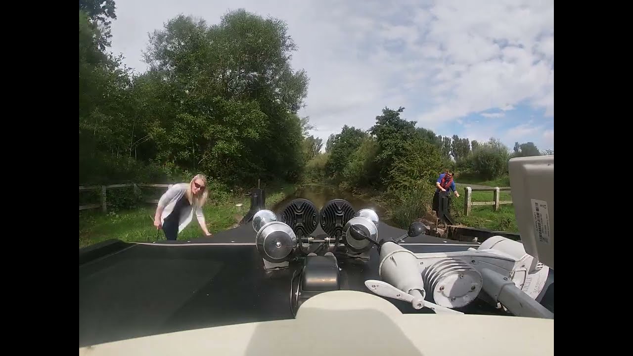 Narrowboat doing Ribble Link crossing - Part 2 (3rd Aug 2023)