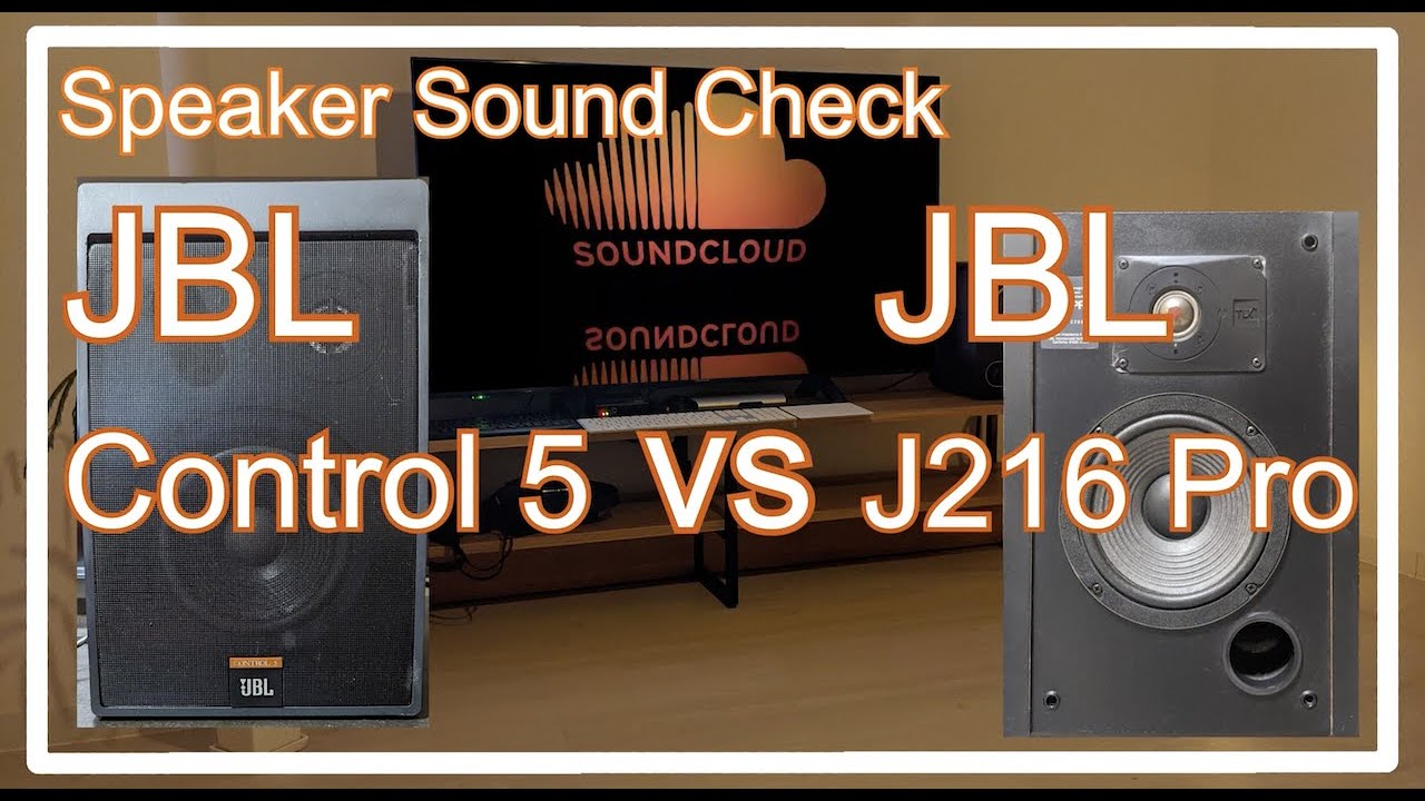 JBL Control5 vs JBL J216Pro [Speakers Sound Comparison スピーカー音比較]