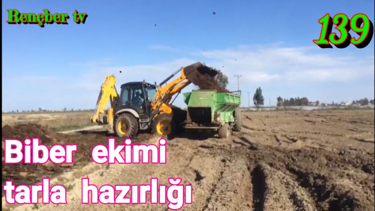 139 Biber ekimi için tarla hazırlığı nasıl yapılır. Tarla tesviye hayvan gübresi ve tarla sürümü