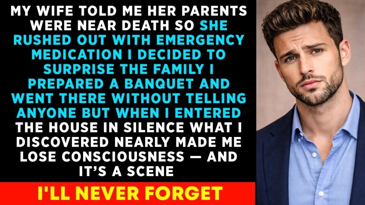 It's An Emergency My Parents Are Near De*th, My Wife Shouted - Then I Showed Up Accidently What I..