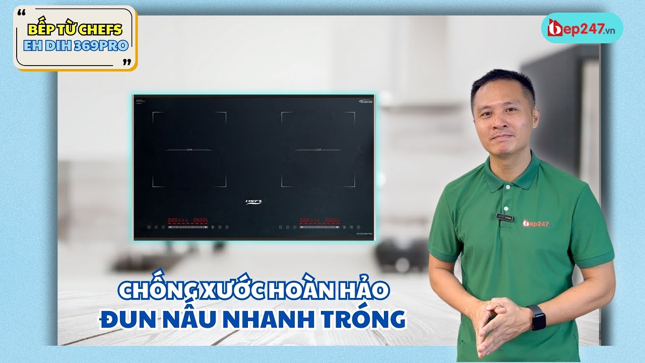 Bếp Từ Chefs EH DIH369PRO | Đỉnh Cao Mặt Kính Chống Xước | BEP247.vn