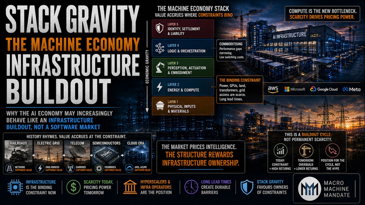 Stack Gravity: The Machine Economy Infrastructure Buildout.